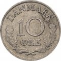 Дания 10 эре 1966 год