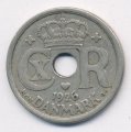 Дания 25 эре 1926 год - Король Кристиан X