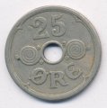 Дания 25 эре 1926 год - Король Кристиан X