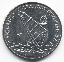 Румыния 10 леев 1996 год - Олимпиада в Атланте. Виндсерфинг