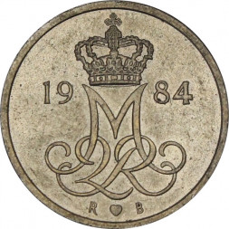 Дания 10 эре 1984 год