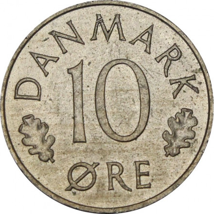 Дания 10 эре 1984 год