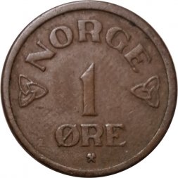 Норвегия 1 эре 1955 год