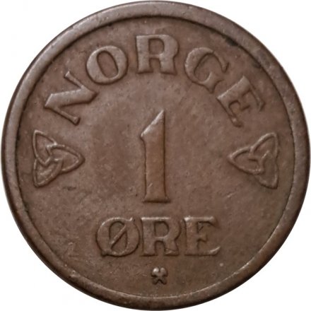 Норвегия 1 эре 1955 год