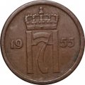 Норвегия 1 эре 1955 год