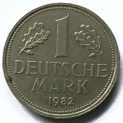 ФРГ 1 марка 1982 год (F)