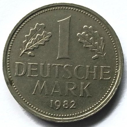 ФРГ 1 марка 1982 год (F)