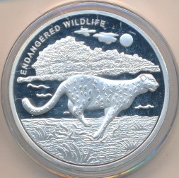 Монета Конго, Демократическая республика 10 франков 2007 год - Гепард