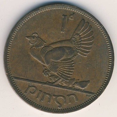 Ирландия 1 пенни 1962 год