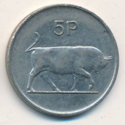 Ирландия 5 пенсов 1985 год