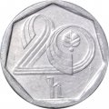 Чехия 20 геллеров 1997 год