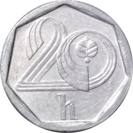 Чехия 20 геллеров 1997 год