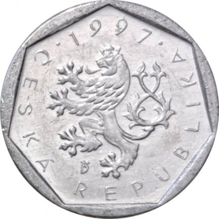 Чехия 20 геллеров 1997 год