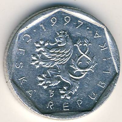 Чехия 20 гелеров 1997 год