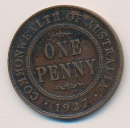 Австралия 1 пенни 1927 год