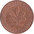 ФРГ 1 пфенниг 1977 год (J)