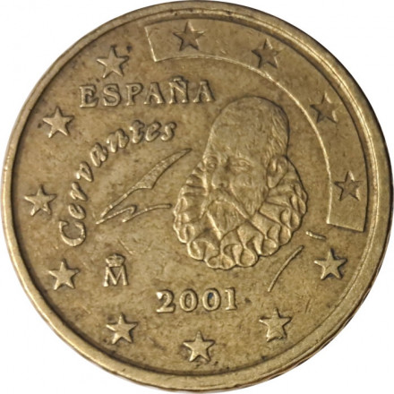 Испания 10 евроцентов 2001 год