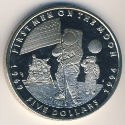 Маршалловы острова 5 долларов 1994 год