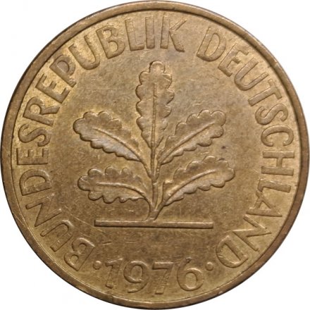 ФРГ 10 пфеннигов 1976 год - J