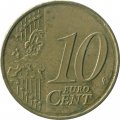 Испания 10 евроцентов 2010 год 