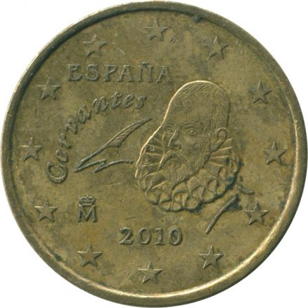 Испания 10 евроцентов 2010 год 