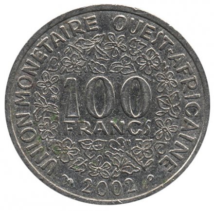 Западная Африка 100 франков 2002 год
