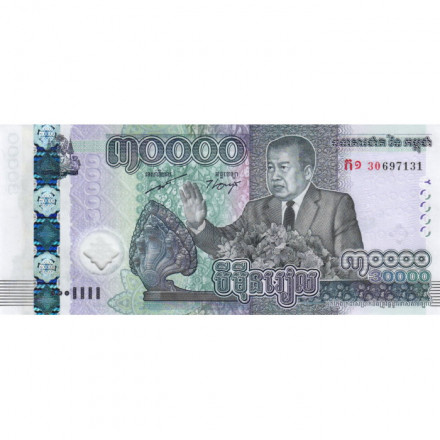 Камбоджа 30000 риелей 2021 год - 30 лет Парижским мирным соглашениям UNC
