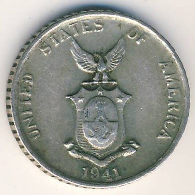 Филиппины 10 сентаво 1941 год