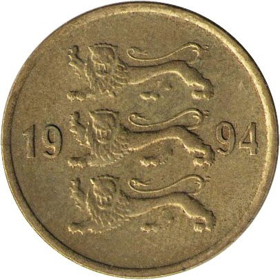 Эстония 10 сентов 1994 год 