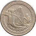 Великобритания 1 фунт 2004 год - Мост Форт-Бридж (никель-латунь)