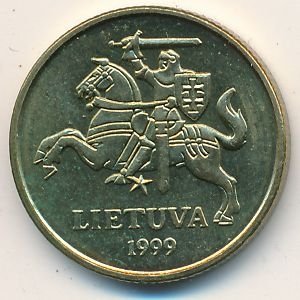 Литва 20 центов 1999 год