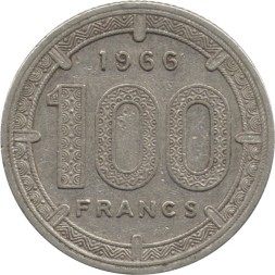 Французская Экваториальная Африка 100 франков 1966 год