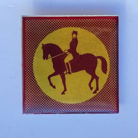 Значок. Конный спорт. Наездник. Лошадь