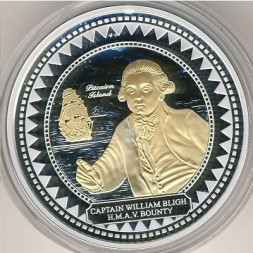 Монета Острова Питкэрн 2 доллара 2009 год