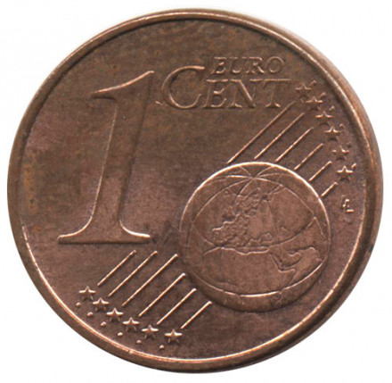Германия 1 евроцент 2010 год (D)