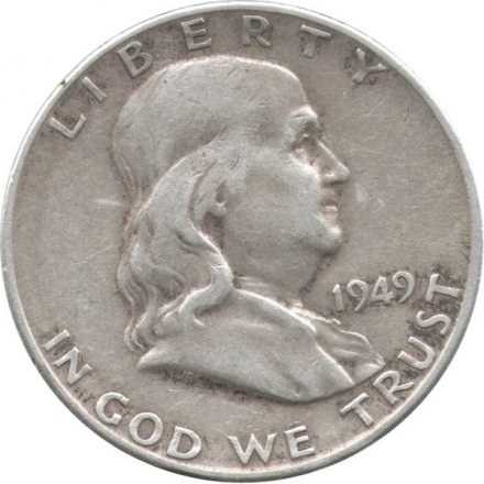 США 1/2 доллара 1949 год (S)