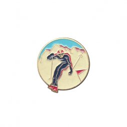 Значок СССР. Горные лыжи