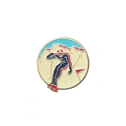 Значок СССР. Горные лыжи