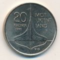 Норвегия 20 крон 1999 год - Винланд. Открытие викингами Северной Америки