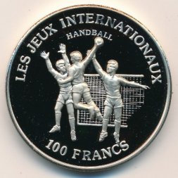 Конго 100 франков 1984 год