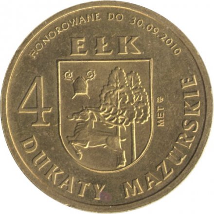 Польша Элк 4 дуката мазурских 2010 год