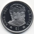 Виргинские острова 1 доллар 2008 год - Королева Анна