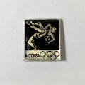 Значок &quot;Борьба. Олимпийские игры 1980 Москва&quot;