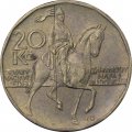 Чехия 20 крон 2000 год - Памятник святому Вацлаву
