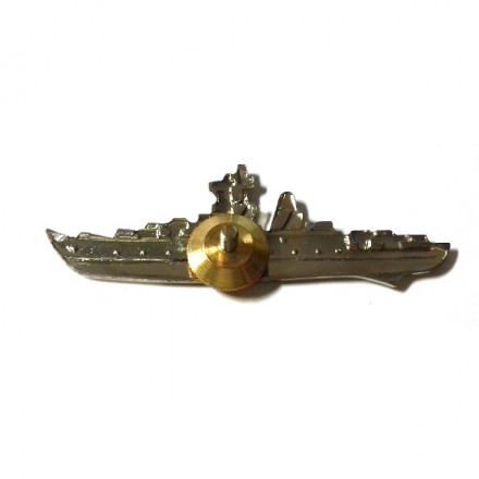 Знак нагрудный &quot;Командир корабля&quot; (серебристый) копия