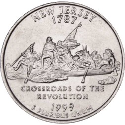 США 25 центов 1999 год - Штат Нью-Джерси (D)