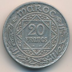 Марокко 20 франков 1933 год