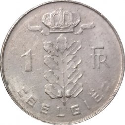 Бельгия 1 франк 1974 год BELGIE
