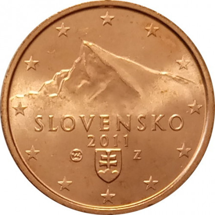 Словакия 2 евроцента 2011 год