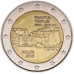 Мальта 2 евро 2016 год - Джгантия